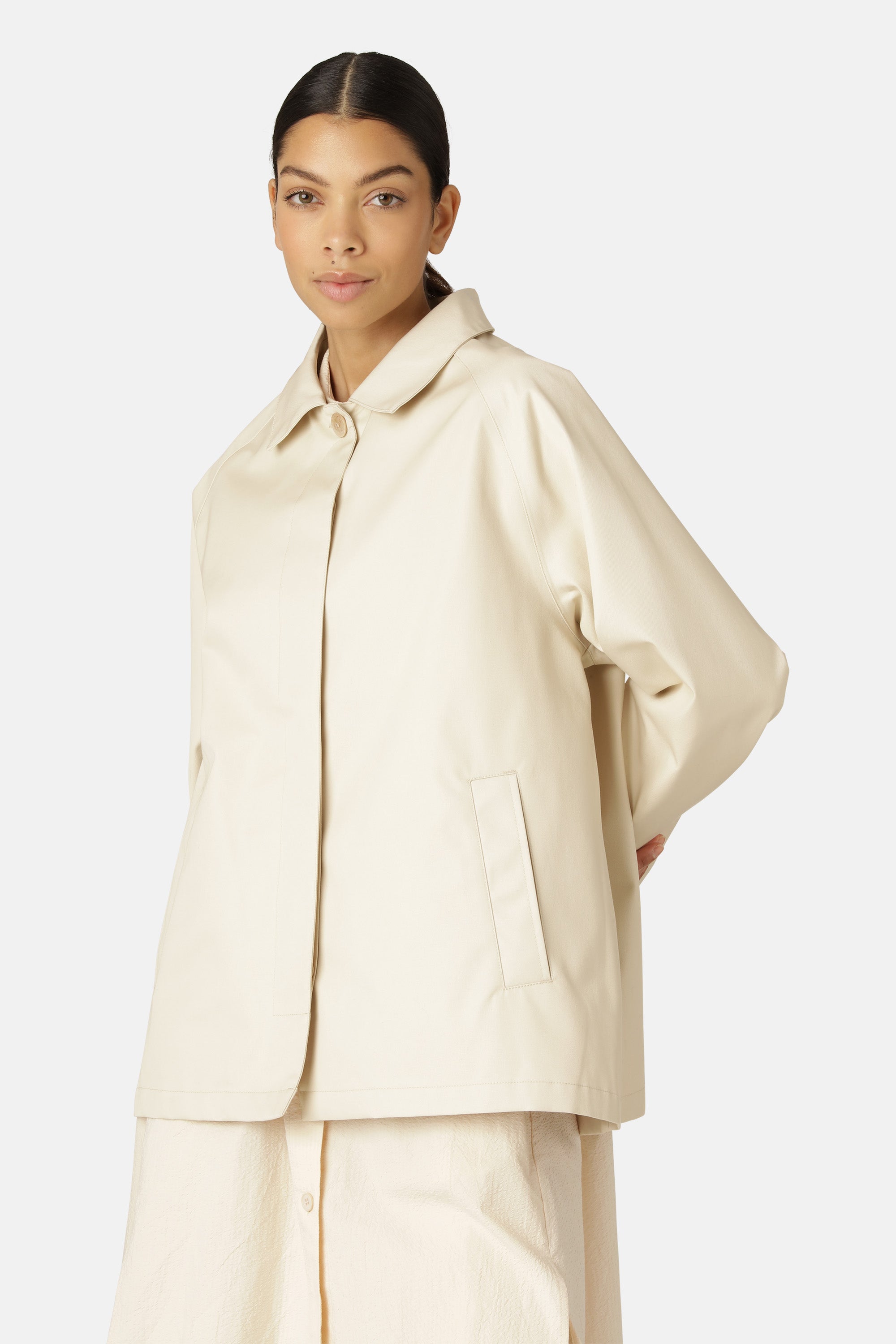 Ilse Jacobsen Hornbæk Rain Mac Jacket 132 Bleached Sand